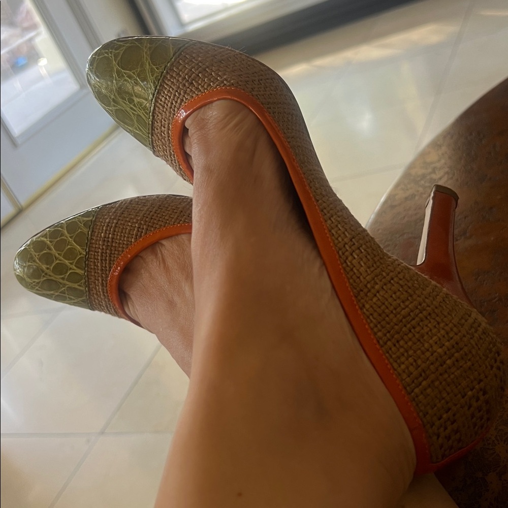 Prada leather and canvas pump IT 40 - Picture 2 of 13